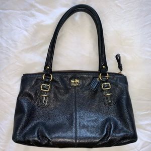 Coach Madison Black Leather Bag Small Purse